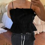 H&M Black Trendy Strapless Top Photo 0