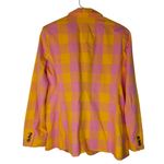 Free Assembly Womens XXL Pink & Yellow Checkered Blazer Photo 1