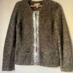 Banana Republic  Brown Sequin-Trim Sweater Jacket Size Medium Photo 0