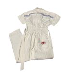 Soludos  Rialto Organic‎ Jumpsuit Romper New With Tags White Embroidered Size Sm Photo 3