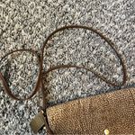 Borbonese Redwall Brown Leather‎ Made In Italy Vintage Top Zip Crossbody Purse Photo 14
