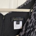 Tadashi Shoji  Leopard Print Graphite Gray Ruched Dress Size XS NWT Party Photo 3