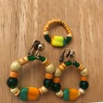 Handmade Beaded Earrings & Ring Set Reggae Jamaica Photo 1