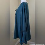 Daniel Rainn DR2 Teal Bell Sleeve Boho Blouse with Tie Front P2P 26, SIZE 2X nwt Green Photo 1