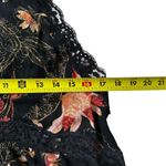 Free People She Moves Black Multicolor Floral A-line Dress Women Medium | 17-30 Photo 5