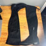 Marc Fisher  Black Suede Over The Knee Boots Size 5 Heel Size Zip Photo 1