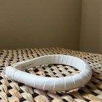 Jennifer Behr Attica made in New York silk grosgrain cream headband White Photo 1