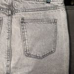 ZARA Jean skirt gray small denim NEW cotton pencil slit back pockets Photo 2