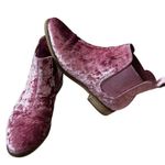 Toms  Ella Faded Rose Pink Crushed Velvet Ankle Boots Women's US 10 EU 42 Photo 9