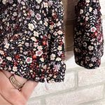 Intermix  Doryll Bell Sleeve Silk Floral Print Blouse Size 6 Photo 7