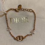 Christian Dior Dior CD Navy Bracelet Rose Gold-Finish Metal and White Crystals Photo 3