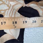 Rachel Zoe  Black Tan Linen Button Down Shirt Womens L Tie Front Beachy Summer Photo 4