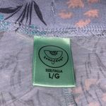 Honeydew blue floral stretchy comfy wide leg capri pajama pants Size L Photo 6