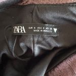 ZARA  Bloggers Fave Metallic Voluminous Flower Strapless Mini Dress Size Small Photo 12