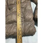 Old Navy  Women Puffer Jacket Tan Fleece Lined Zip Front Size  M Photo 5