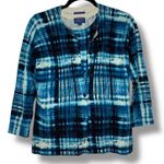 Pendleton  2 piece Cardigan Blue White Sweater Top Shirt Tank Women's Size Medium Photo 7