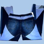 Vanberfia nwt stretchy patchwork style flared hem jeans! Blue Size undefined Photo 7