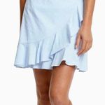 Southern Tide Seersucker Faux Wrap Ruffle Skirt Photo 0