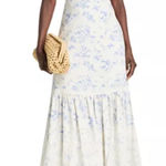 AQUA  Floral Midi Dress Lace Trim Cottagecore Sundress‎ XXS Photo 0