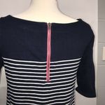 Gap Womens Dress Size Small Navy Blue White Striped Short Sleeve Fall Cotton Photo 3