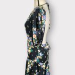 O'Neill Black Floral Alta Ruffle-Hem Puff-Sleeve Dress Junior's Sz XS NWT Photo 3