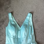 May Queen Couture Satin Two Piece Dress Set SIZE 12 Blue Photo 2