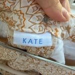 Escada Sport Kate Geometric Floral Pants in Cream and Brown Tan Size 26 Photo 2