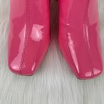 Cape Robbin Belinda Pink Faux Patent Leather Chunky Block Heel Ankle Booties Size 9 Photo 9