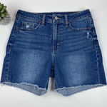 Old Navy High Rise OG Straight Secret Smooth Pocket Denim Cut Off Jean Shorts Photo 0