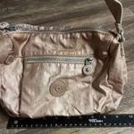 Kipling Reth Crossbody Purse Shoulder Bag Metallic Pink Adjustable Shimmer Photo 0