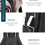 Black Nylon Backpack with Gold Hardware Photo 17