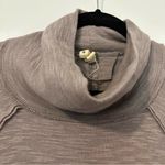 Free People Womens Cowl Neck Split Back Top Size Medium Brown Photo 4