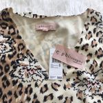 Philosophy Women’s leopard prints V neck high low tank top Small Photo 9