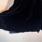 Vintage 90s Black Velvet Maxi Skirt Womens S Silk Blend Witchy Whimsigoth Fall Photo 5