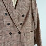 Loft  Plaid Double Breasted Blazer Jacket Photo 2