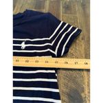 Polo Ralph Lauren striped mini dress size xs Tshirt dress pony logo Blue Photo 4