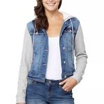 fleece lined denim jacket Blue Photo 0