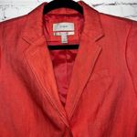✨J. Crew Schoolboy Blazer Soft Rumpled Harringbone Women's Coral Pink 4 Classic Red Photo 3