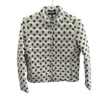 Tommy Hilfiger  White Polka Dot Quilted Jacket With Front Pockets Size‎ XL Photo 6