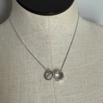 Michael Kors Elegant Silver Interlocking Circle Necklace New Photo 1