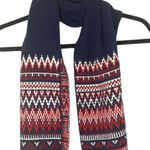 Old Navy  Knit  Scarf Blue, Red Black Photo 0