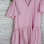 Simply Southern Light Pink smocked flowy oversized mini dress Photo 2