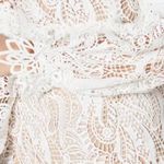 Elliatt  White Lace Long Sleeve Dress Photo 3