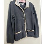 Vintage St. John Sport Large Gray Button Up Jacket Sweatshirt Preppy Old Money Photo 1