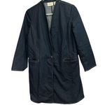 Chico's  Women's Western Blue Denim Jacket Long Gold Clasp Pockets 0 Photo 0