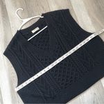 Babaton  Wool Vest merino sweater sleeveless womens Black (large) fisherman Photo 3