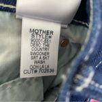 Mother NWTs The Country Swooner Straight A Dark Denim Skirt size 24 Blue Photo 11
