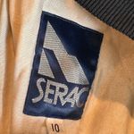 Serac Vintage 80/s Nylon Retro Ski Suit Size 10 Black Photo 10