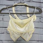 SheIn Cream Fitted Bodysuit Buttoned Down Details SZ XS Backless Crop Top Cami Photo 7