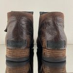 Sorel Dark Brown Full Grain Suede Leather Side Zipper Major Low Ankle Booties Photo 6